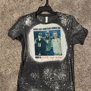 Graphic Tee with Splatter Design